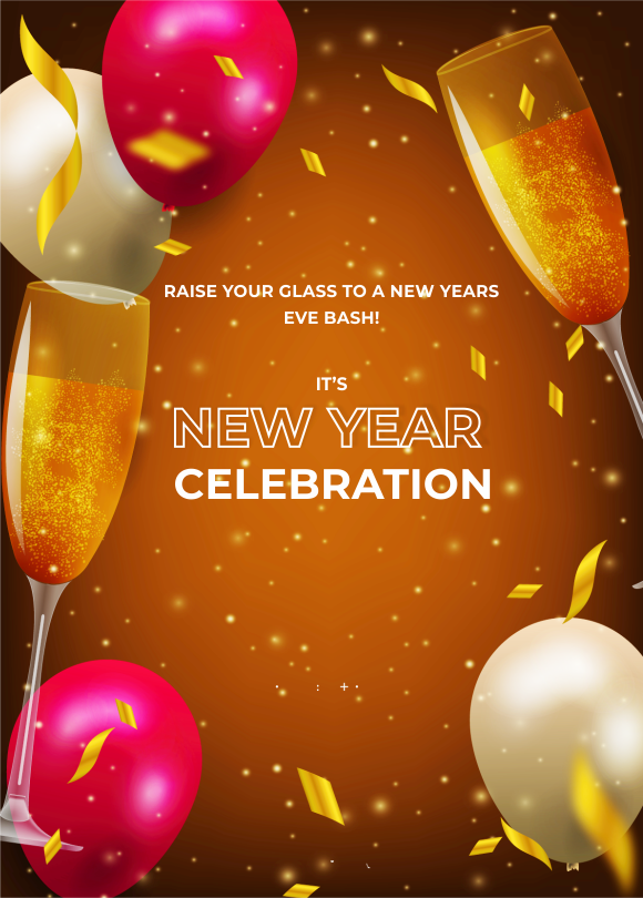 create new year's eve templ1014 e-invite for free