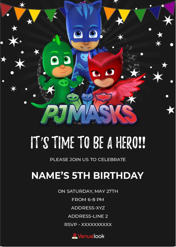 Super Moon Adventure E-Invite E-Invitation